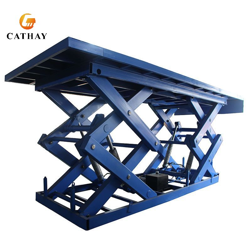 China Customized 1~50ton Hydraulic Small Mobile Electric Industrial Pallet Warehouse Stationary Double Scissor Lift Table