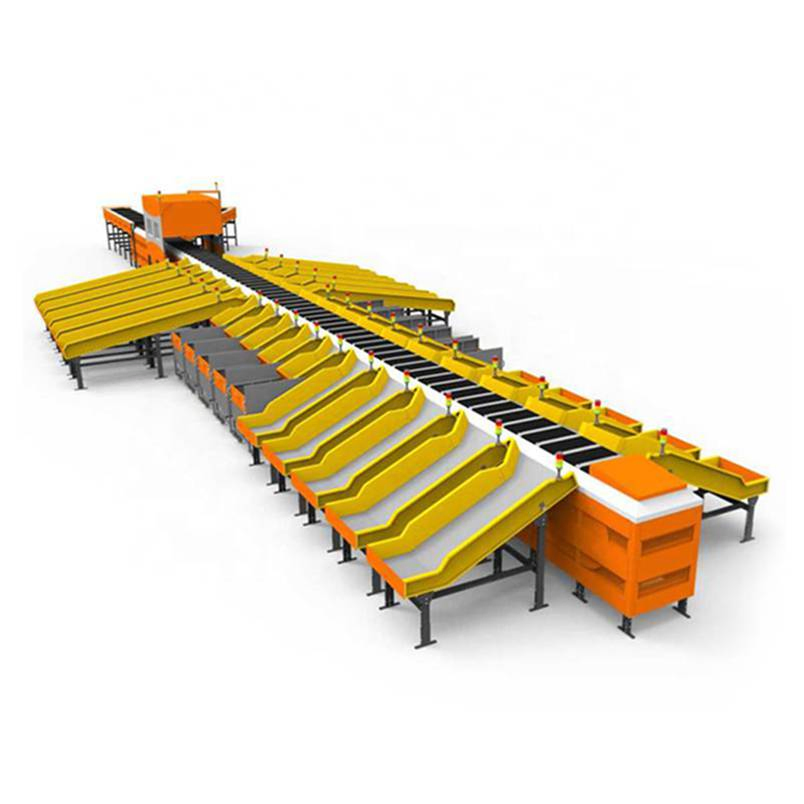 Customize Support E-Commerce Industrial Parcels Logistics Sorter Conveyor Barcode Reading Weight Sorting Conveyor System
