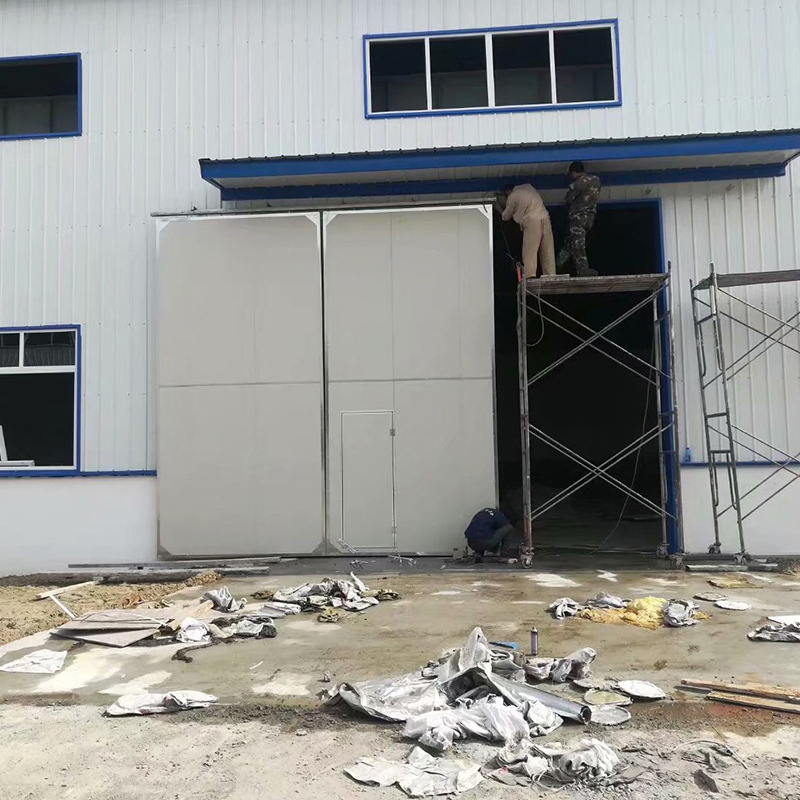 Durable Gray Industrial Gate - Custom Sizes with Electric or Manual Control