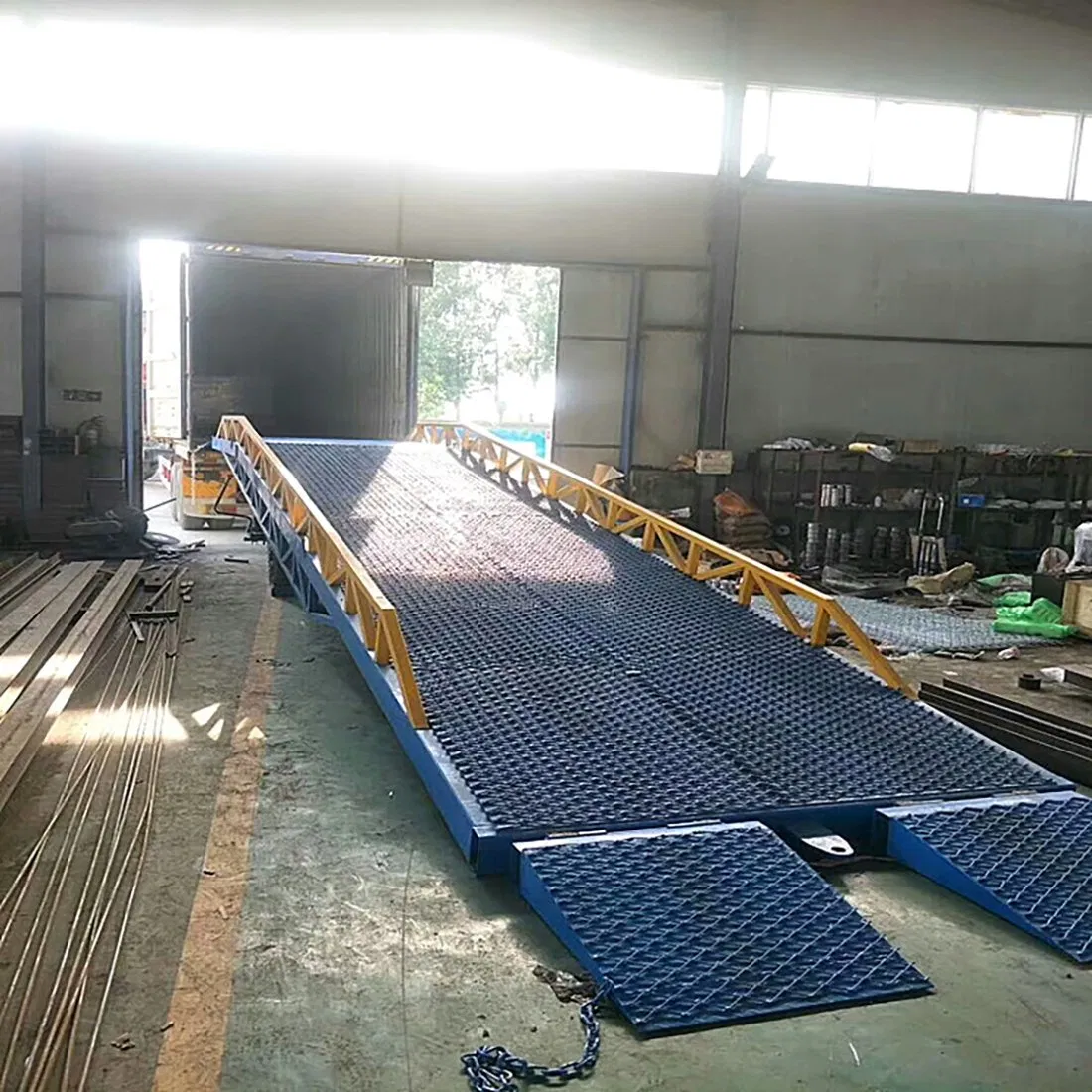 Mobile Truck Loading Dock Ramps Yard Ramp Slope Lift Forklift Dock Leveler