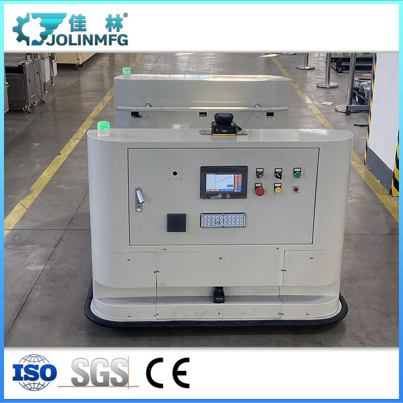 Warehouse Logistics Material Handing Cart Automated Guided Vehicle with Roller Transportation