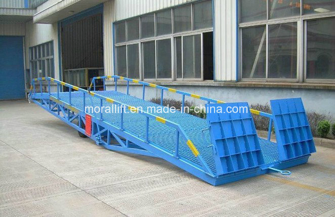 8t Mobile Warehouse Loading Ramp Yard Leveler for Sale