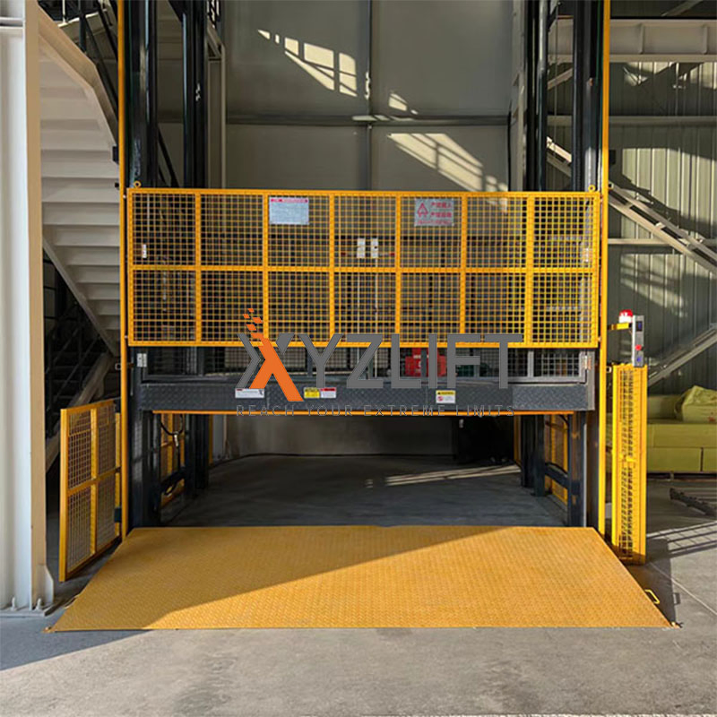 CE Approved Hydraulic Goods Lift Cargo Lift Freight Elevator Warehouse Material Lifting Equipment