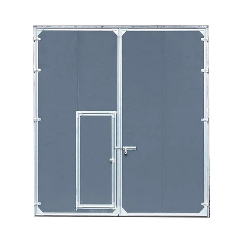 Durable Gray Industrial Gate - Custom Sizes with Electric or Manual Control