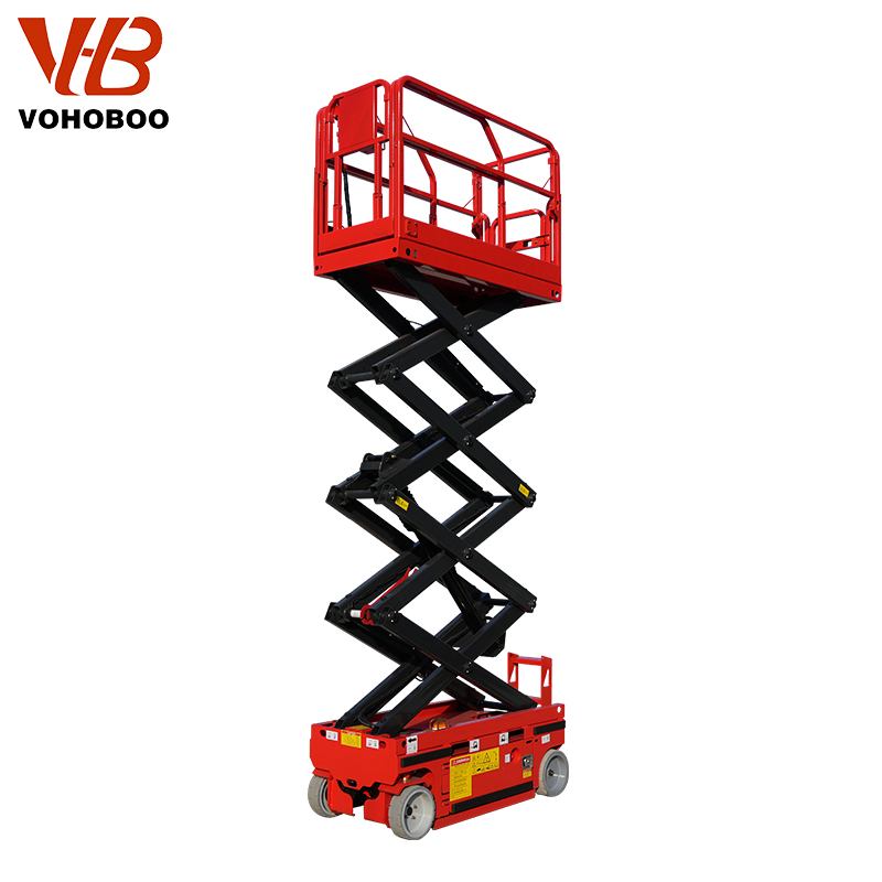 Vohoboo Mobile Scissor Lift Manufacturer Self Propelled Scissor Man Lift Work Platforms