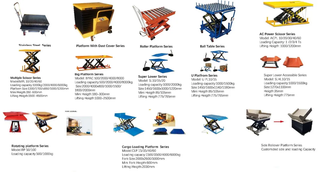 Hydraulic Double Scissor Lift Table for Heavy Lifting Tasks