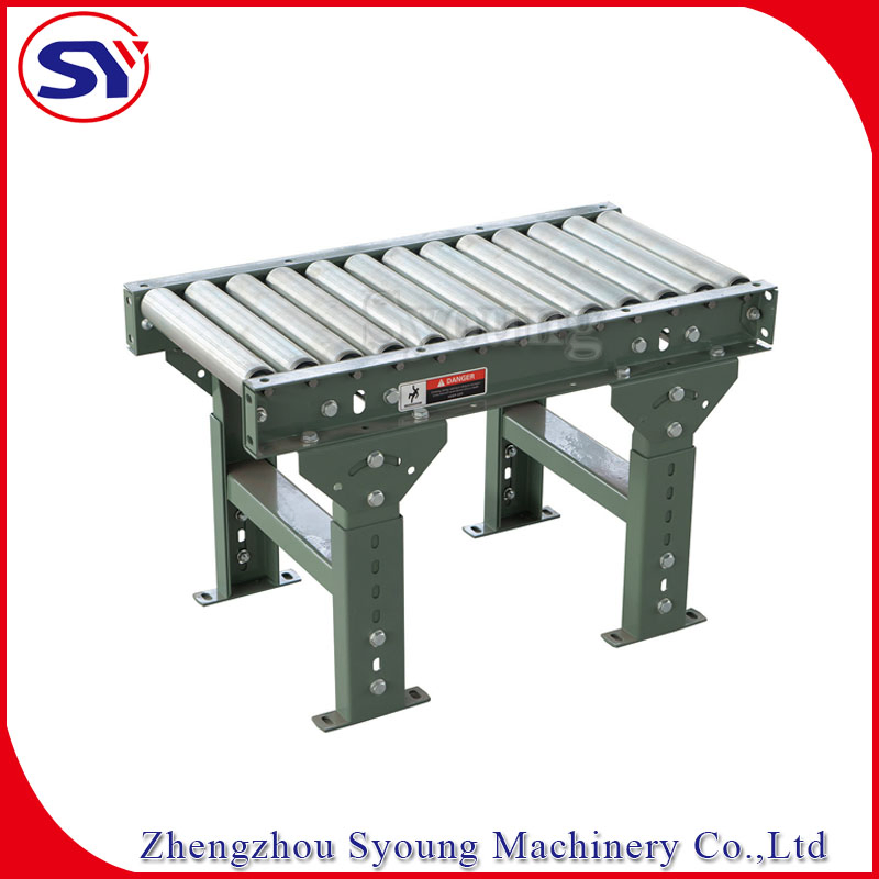 Motorized Industrial Steel Roller Conveyor for Carton Packages Pallets Roller Bed Table Conveyor