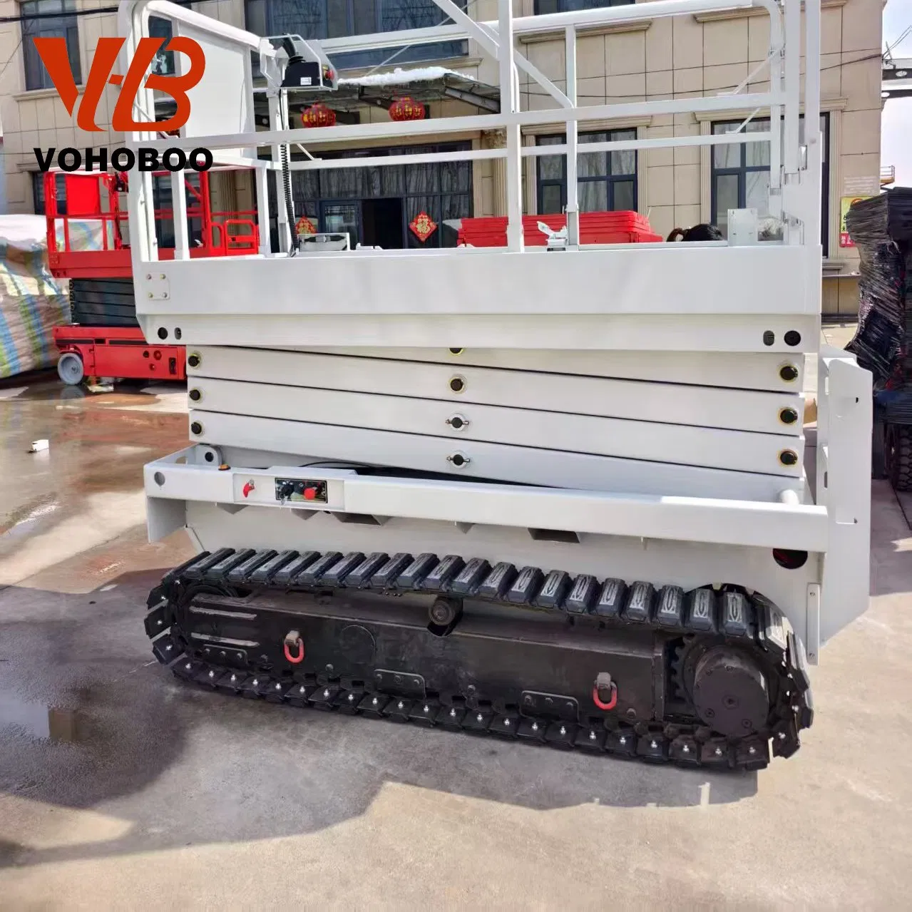 Vohoboo Mobile Scissor Lift Manufacturer Self Propelled Scissor Man Lift Work Platforms