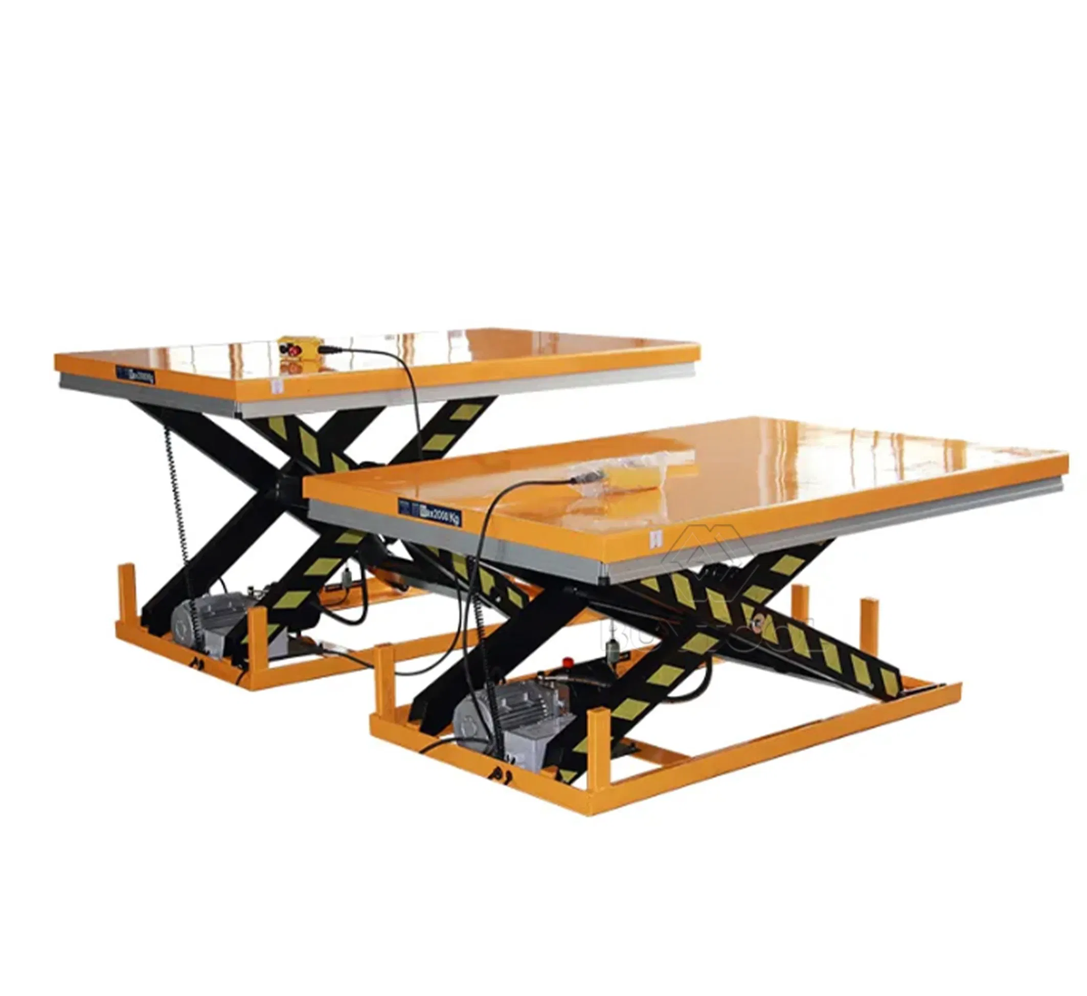 Heavy Duty Hydraulic Scissor Lift Table 1000kg 2000kg Cargo Handling