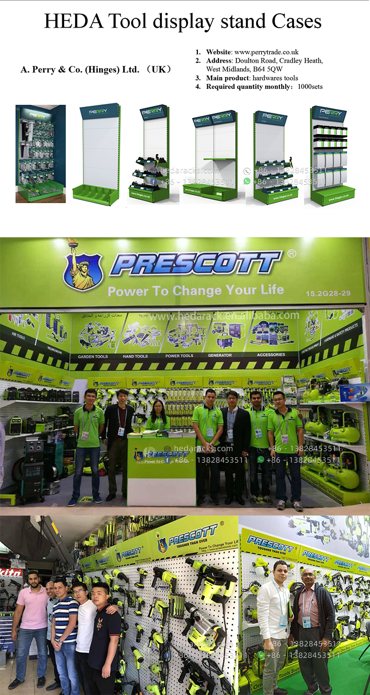 Hardware Pegboard Metal Floor Rack Hanging Hooks Shelf Tools Shop Exhibition Product Display Stand