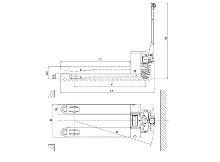 Hand Pallet Truck Detail 1