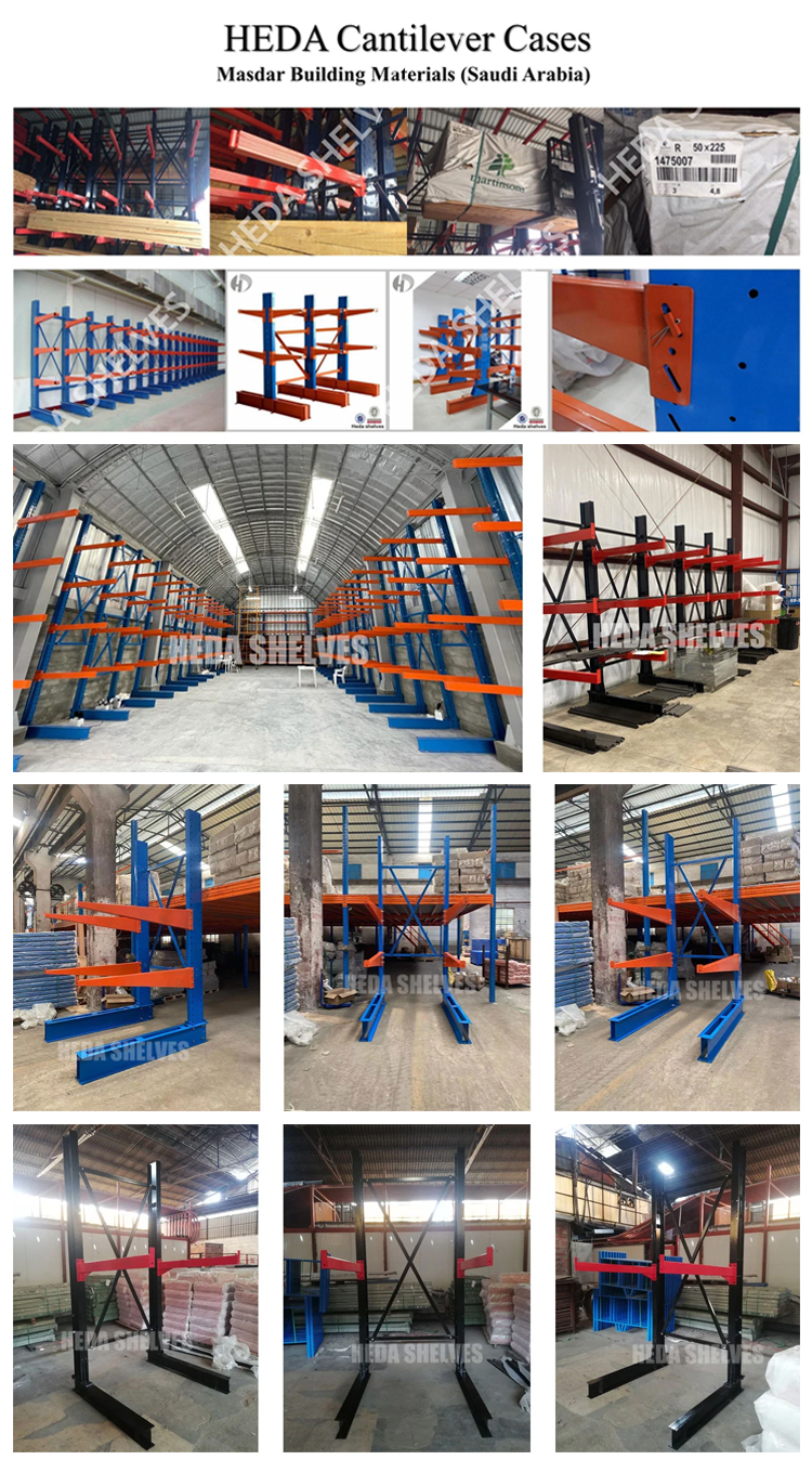 Cantilever rack bases and upright column