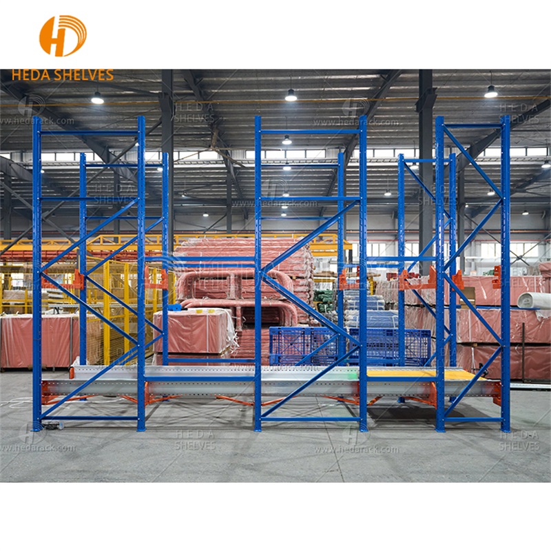 Heavy Duty Radio Shuttle Racking System Semi-Automated Shuttle Rack for High-Density Warehouse Storage