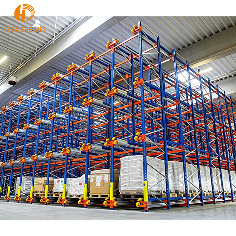 High Efficiency Radio Shuttle Racking System with Rail Guided Shuttle for Smart and Automated Warehouse Storage Operations