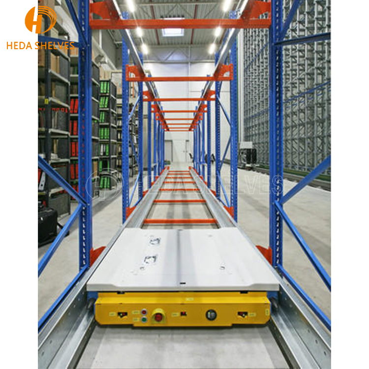 High Density Warehouse Storage Pallet Runner Radio Shuttle Pallet Rack Radio Shuttle Racking System