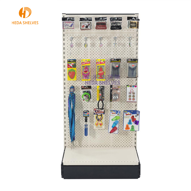 Hardware stand shelf metal base detail