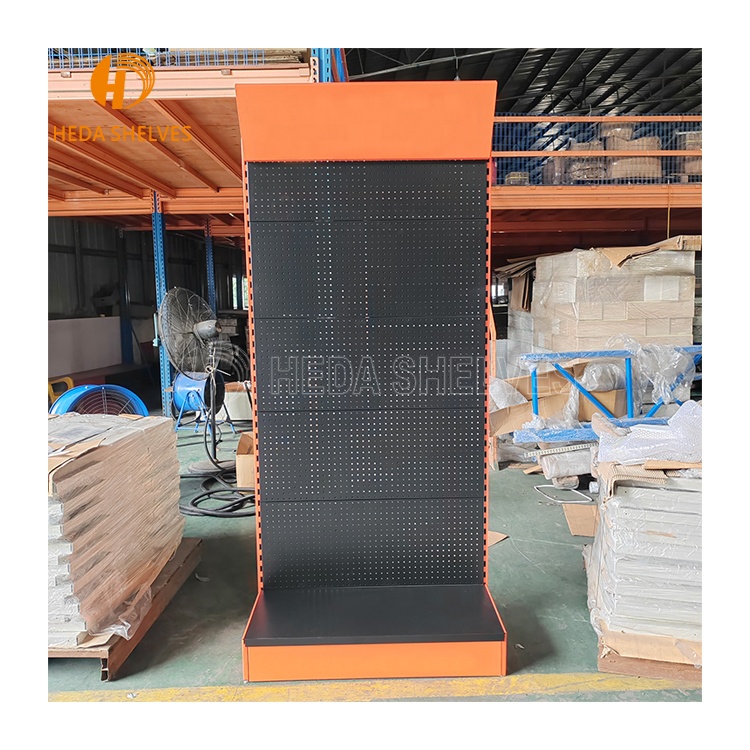 Heda Hardware Tools Display Shelf, Hardware Shop Peg Board Design Display Racks and Stands for Hardware Store