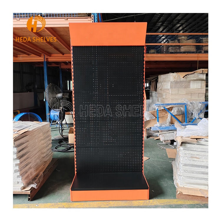 Heda Hardware Tools Display Shelf, Hardware Shop Peg Board Design Display Racks and Stands for Hardware Store