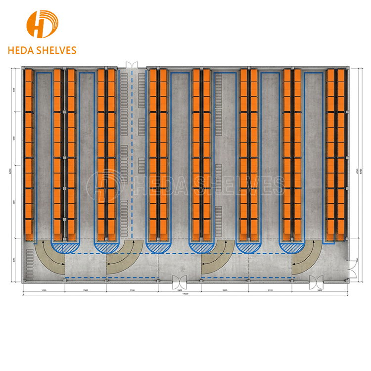 High-Capacity Drive-In Pallet Racking Storage System Drive-Thru Rack for LIFO Pallet Organization Drive in Racking Steel Units
