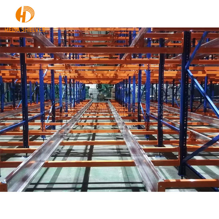 Pallet Shuttle Racking System Warehouse Rack Automatic 4-Way Shuttle Racking Four Way Cold Storage Shuttle Rack