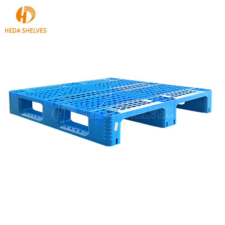 Best Selling Heavy Duty Blue Plastic Shelf Pallet Single Faced Warehouse Rack for Transportation Use