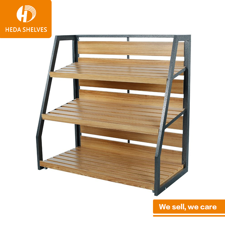 Hot Selling Supermarket Equipment Metal Fruit Vegetable Rack Display Stand With CE