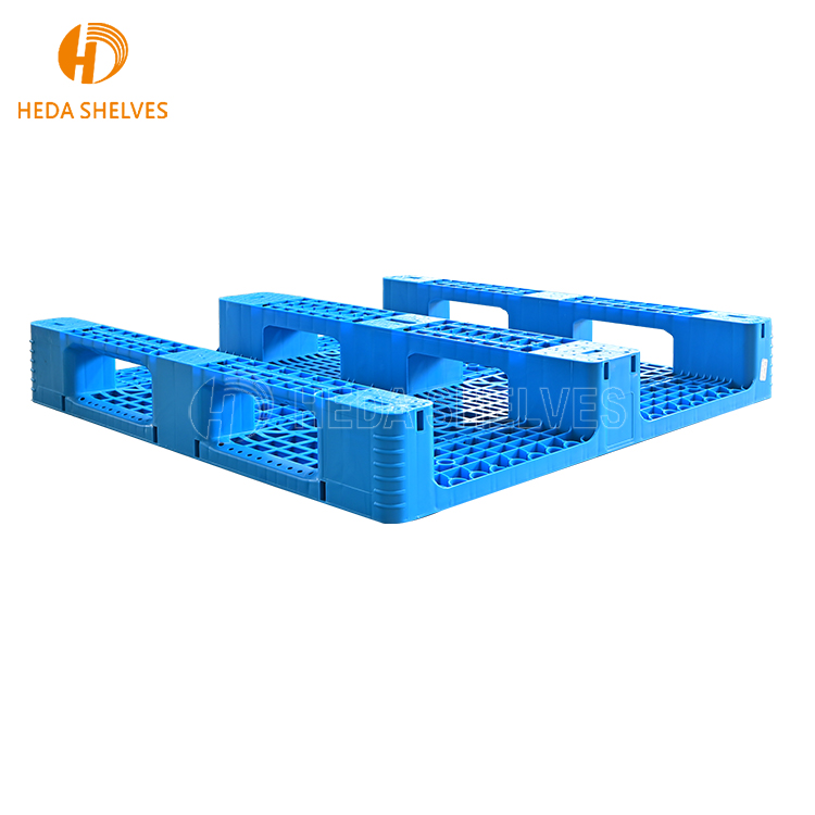 Best Selling Heavy Duty Blue Plastic Shelf Pallet Single Faced Warehouse Rack for Transportation Use