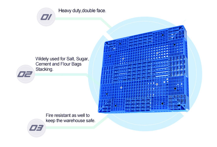 Heavy Duty Wholesale Recycle 1100 X 1100 mm Plastic Pallet