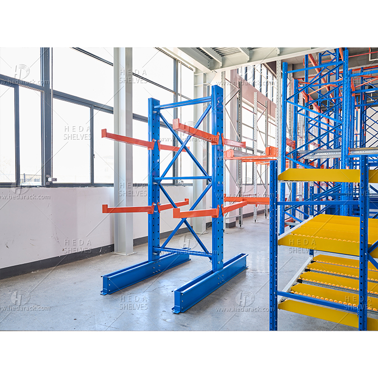 Cantilever Racking System Heavy Duty Warehouse Double Sided Cantilever Rack for Storage Hydraulic Hose Pvc Pipe Lumber Sheet