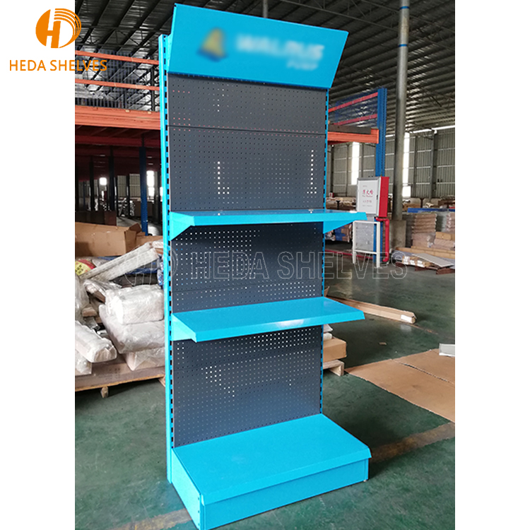 Pegboard Display Stand Rack Layout Right View