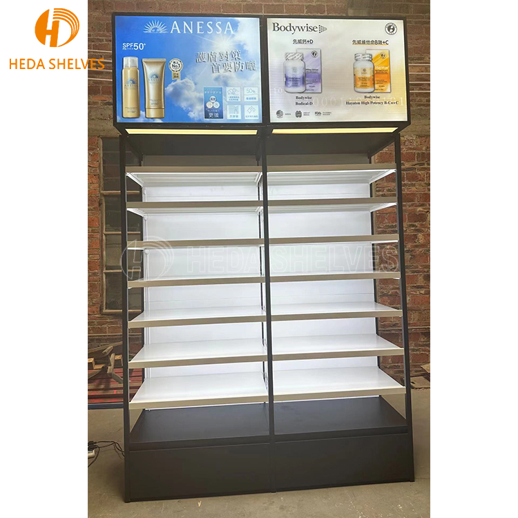 Customized Shopping Mall Wall Cosmetic Showcase Cosmetic Store Furniture Display Cabinet