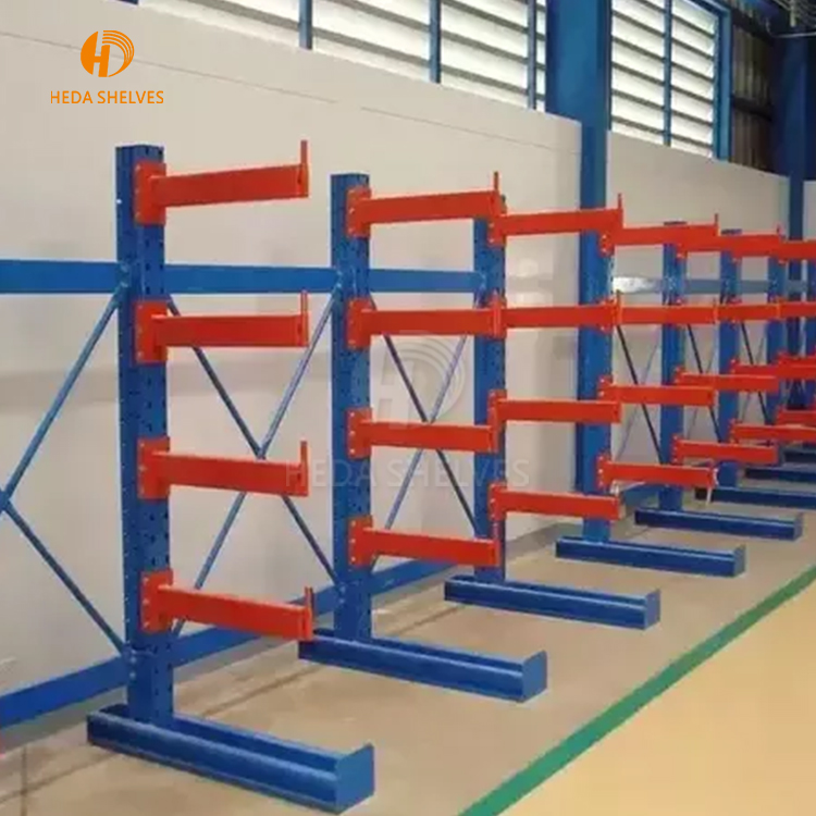 Industrial Adjustable Roll Out Cantilever Racking Systems Details