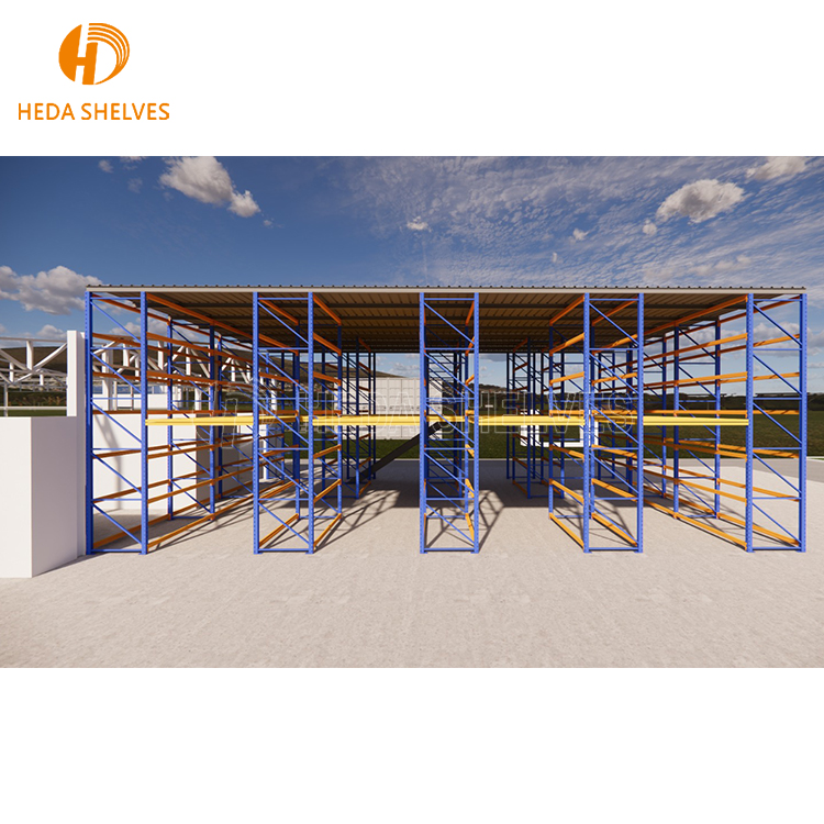 Multi-Level Order Picking Steel Mezzanine with Corrosion Protection Industrial Pallet Racking Shelves for Storage in Warehouses