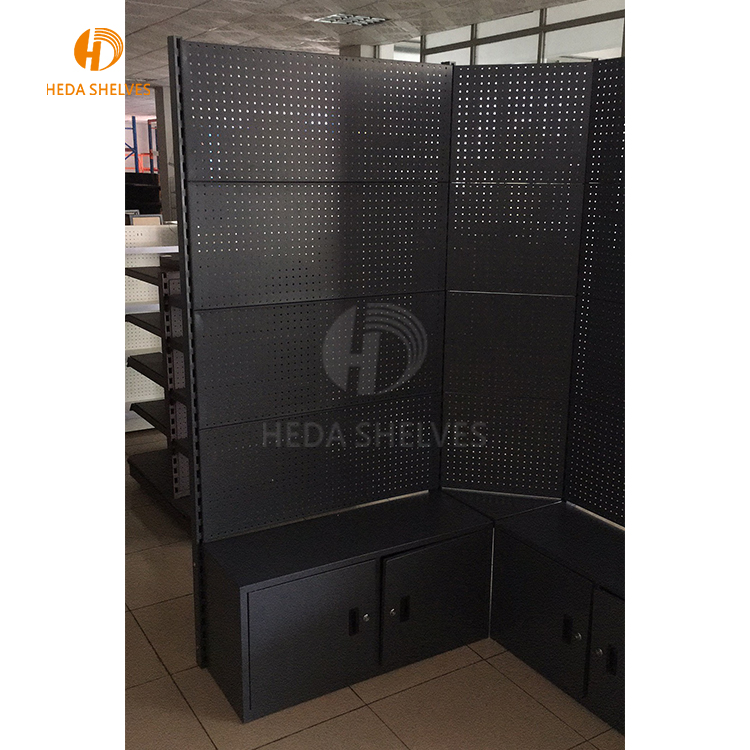Hot Sales Customized Metal Show Tool Product Display Stand With Floor Cabinet