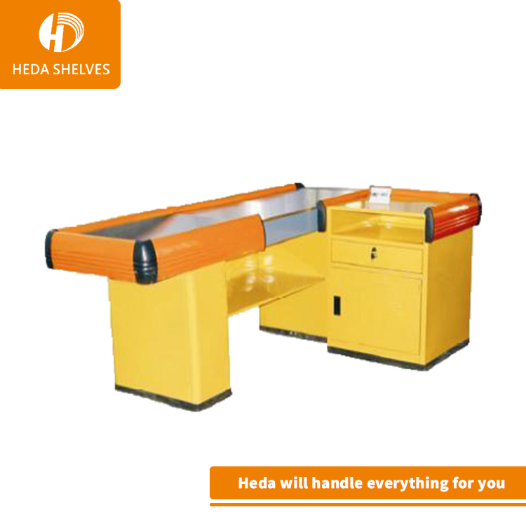 Cashier Table Design , Supermarket Cashier Counter Desk for Checkout