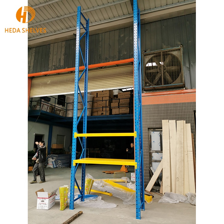 Teardrop Tray Heavy Duty Rack Warehouse Shelving Steel Storage Pallet Racking System Warehouse Shelf