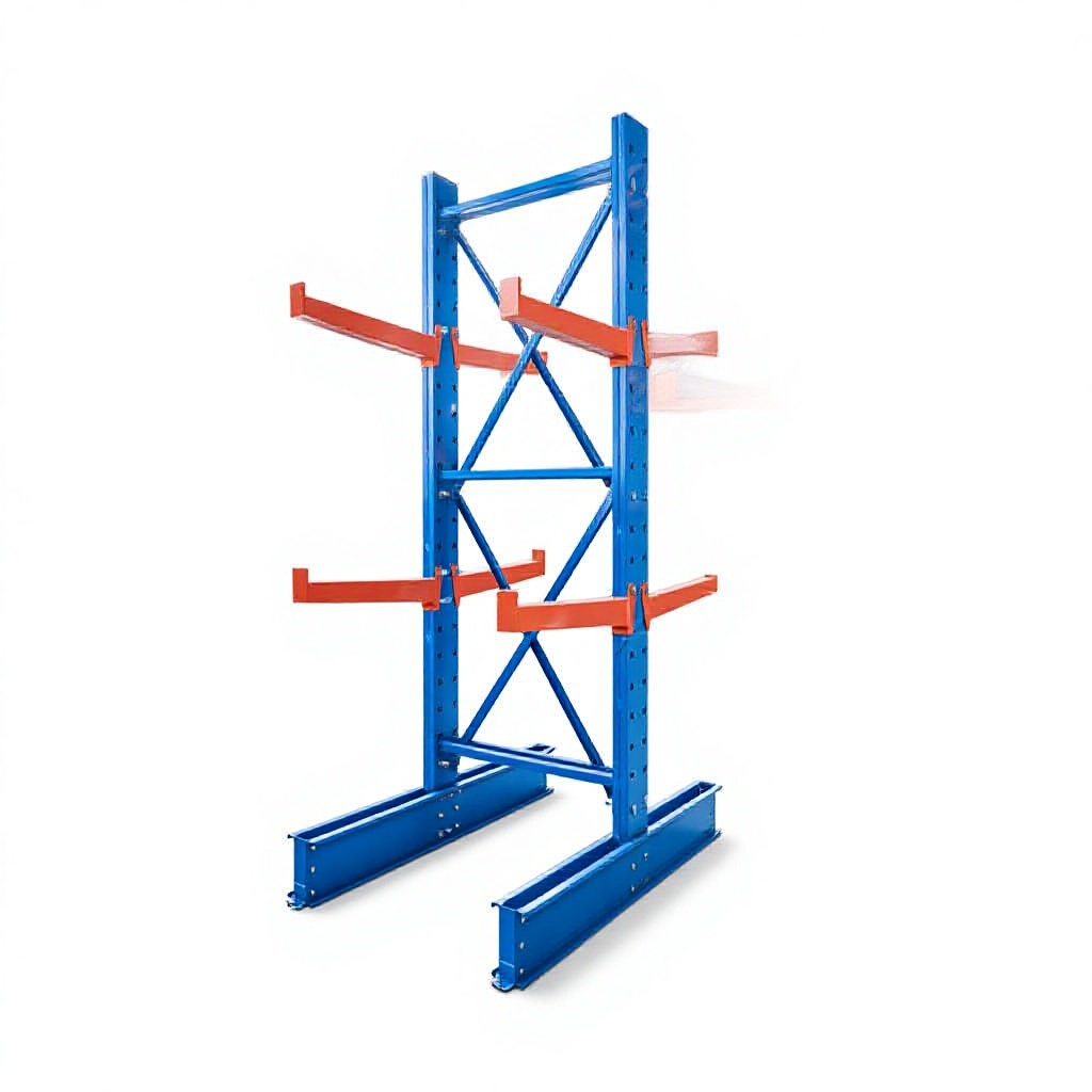 Heavy Duty Shelving Arm Racking System Single or Double Side Based Metal Cantilever Rack for Pipe Storage Rack System