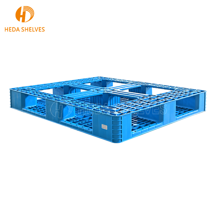 Best Selling Heavy Duty Blue Plastic Shelf Pallet Single Faced Warehouse Rack for Transportation Use