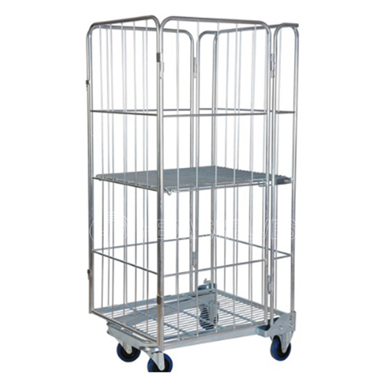Heavy Duty Logistic Metal Storage Collapsible Stackable Transport Welded Hot-dipped Steel Box