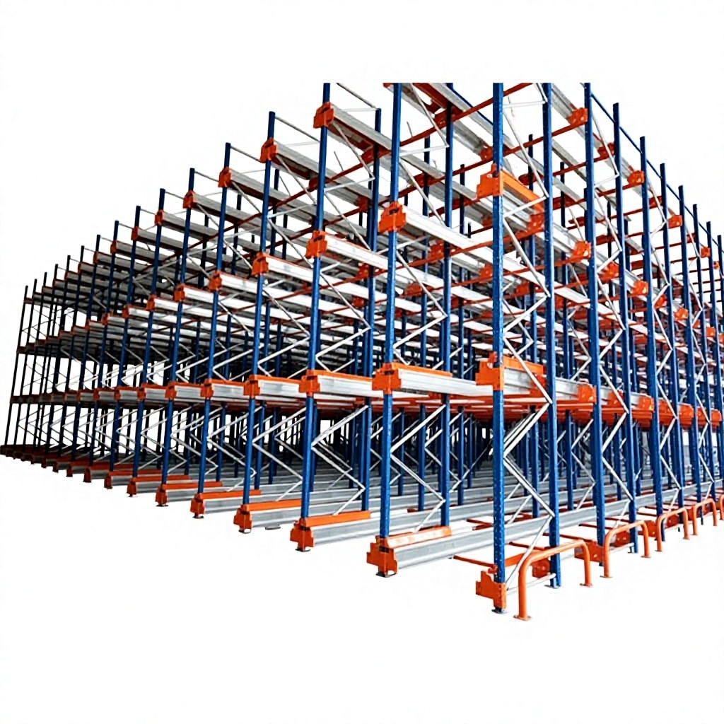 China Automatic Shuttle Rack Manufacturer Factory Warehouse Shuttle System Shelves Storage Racks for FIFO System