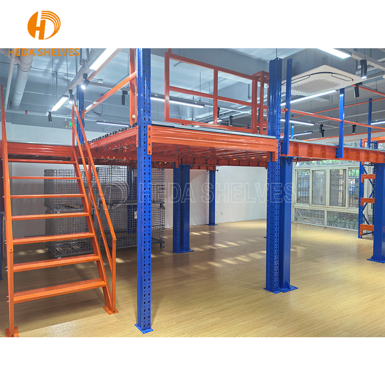 Free Design Industrial Metal Mezzanine Floor Multi-Tier Steel Racking Platform for Warehouse Cargo Storage Equipment