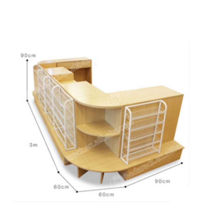 Hot Selling Cellphone Store Counter/Modern Shop Counter Design for Garment Store/Wooden Shop Cashier Counter Design