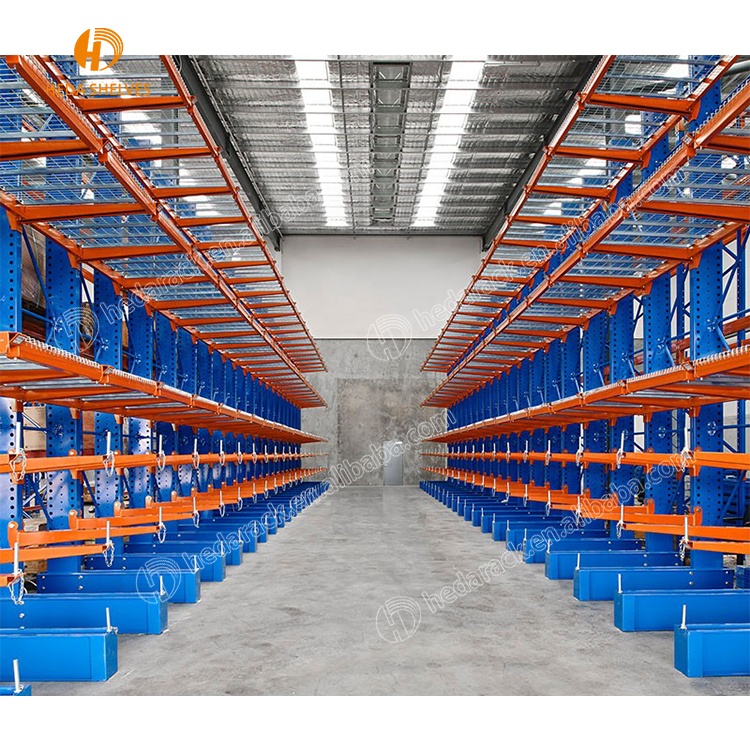 Double sided industrial cantilever racks