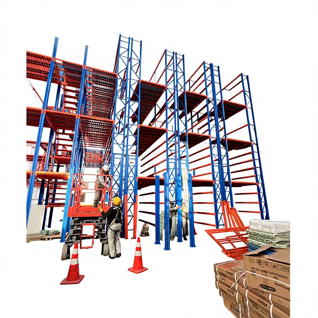 Modern Multi Tier Floor Steel Food Industrial Storage Warehouse Attic Shelves Heavy Duty Pallet Mezzanine Rack System