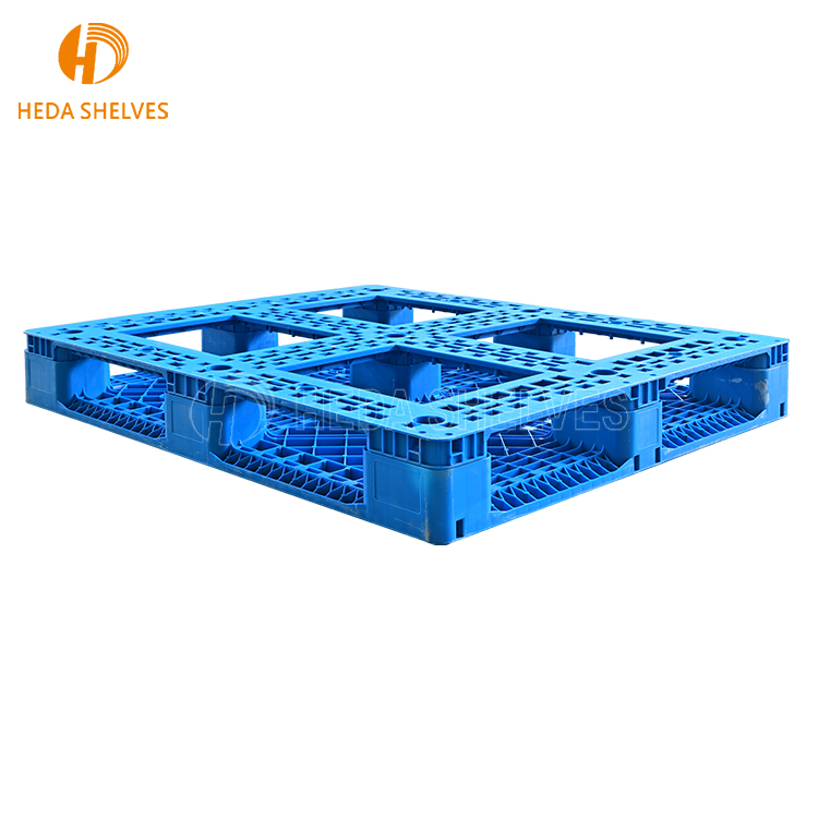Best Selling Heavy Duty Blue Plastic Shelf Pallet Single Faced Warehouse Rack for Transportation Use