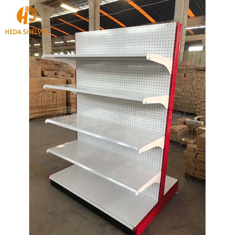 Estantes Light Heavy Duty Iron Supermarket Shelves Grocery Retail Store Shops Supermarket Gondola Shelving Display Rack