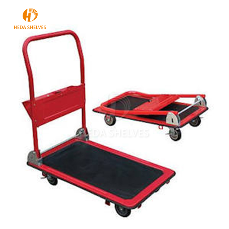 300kg Mute Foldable Hand Platform Cart Trolley Folding Heavy Duty Industrial Trolleys