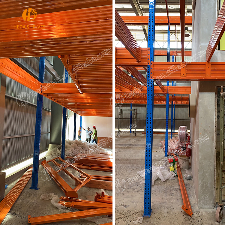 Industrial Customized Steel Structure Racks Supported Multi-tier Loft Mezzanine Floor Platform Racking
