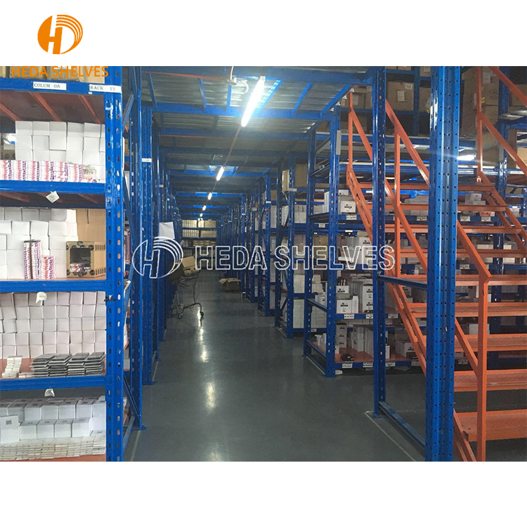 Heavy Duty Industrial Mezzanine Floor Steel Racking System Multi-Level Warehouse Storage Platform for Goods Stacking