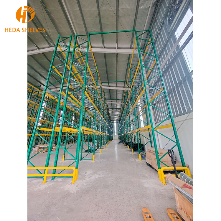 High Quality Q235B Metal Teardrop Pallet Rack Adjustable Warehouse Rack Durable 5 Layer Longspan Industrial Storage Rack